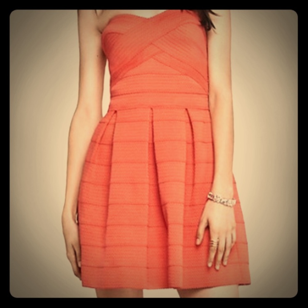 Sans Souci coral mini dress